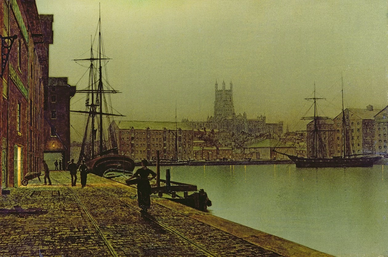 Darsene di Gloucester, c.1880